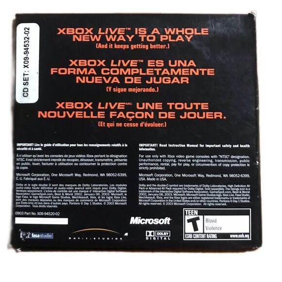 Microsoft Game Studios Xbox Mechassault Video Game Rated T - Picture 2 of 4